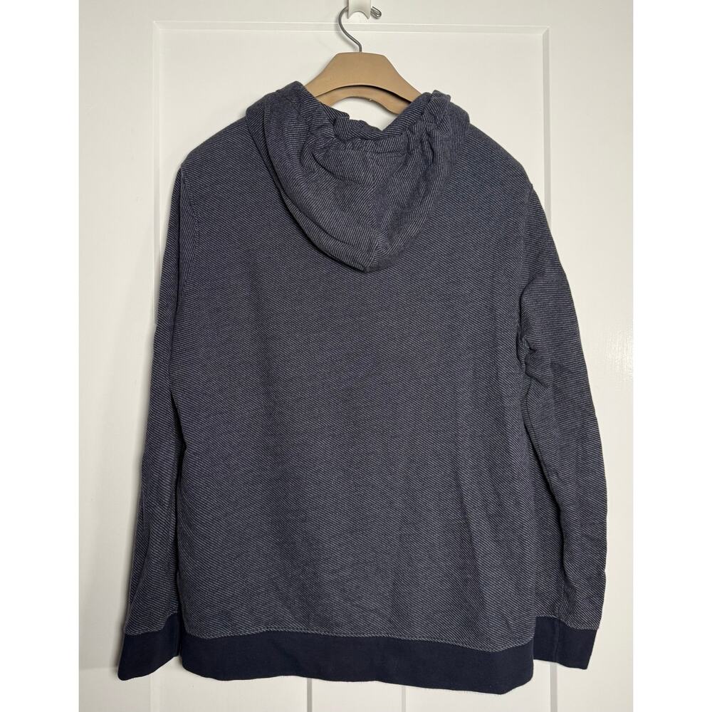 Frederik Anderson Copenhagen Hoodie Mens Large Blue Pullover Sweater Knit - Picture 2 of 10